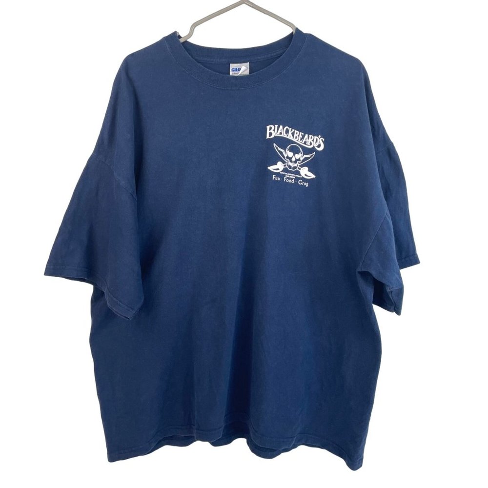 BLACKBEARD’S Corpus Christi Beach Ingleside Navy Blue Short Sleeve T-Shirt XXL