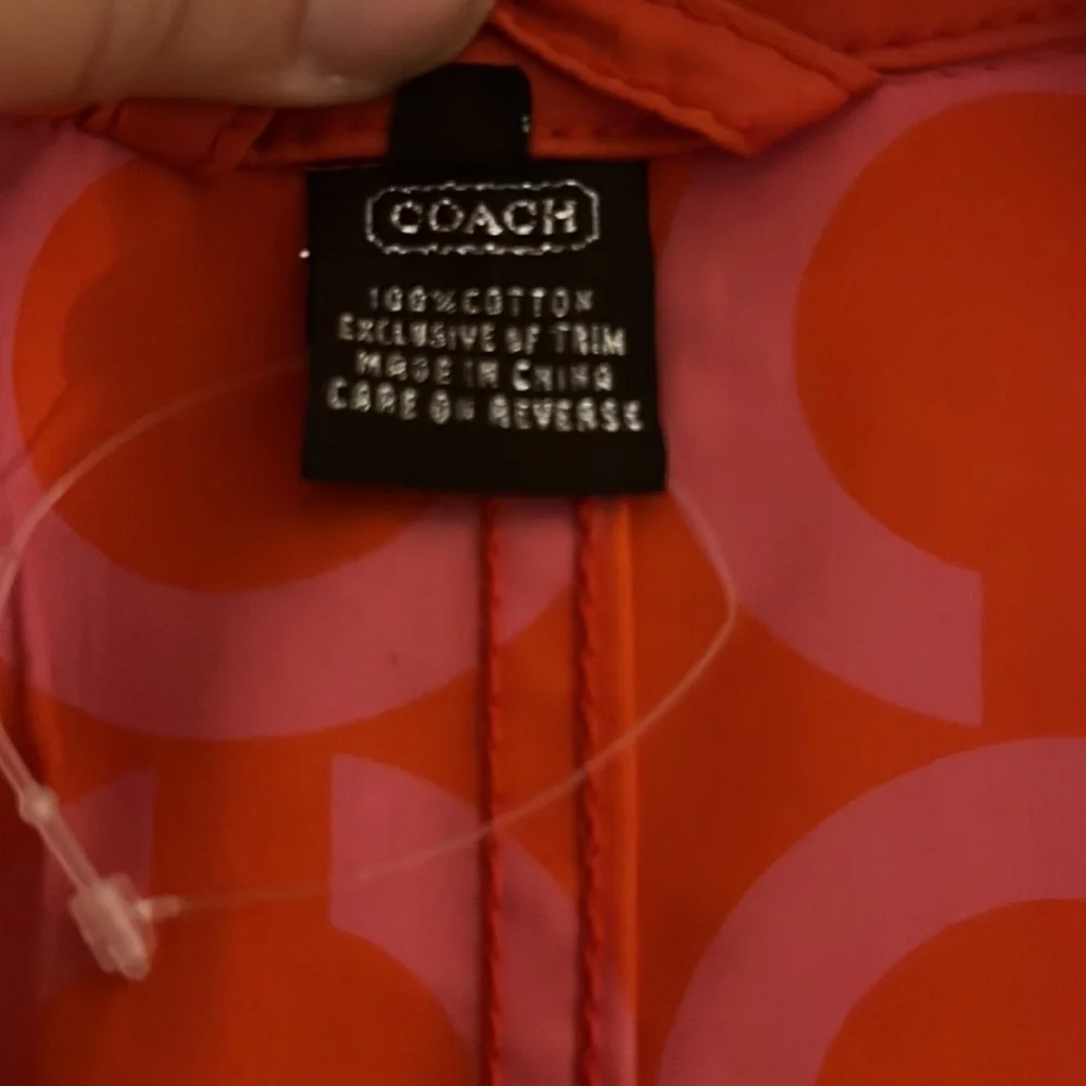 Coach Peach Color Trenchcoat - Picture 8 of 8
