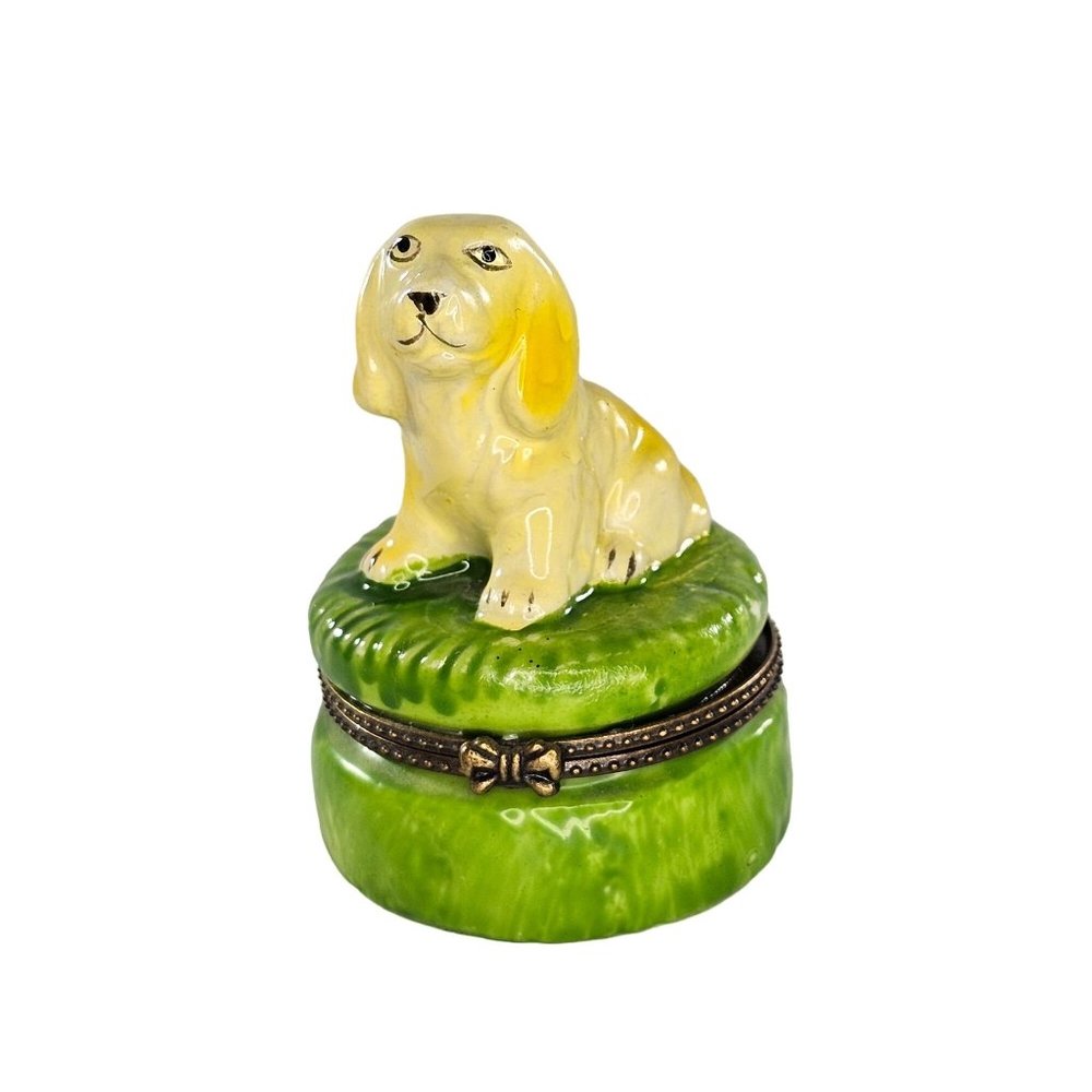 Greenbrier International Golden Retriever Dog Trinket Box Cocker Spaniel