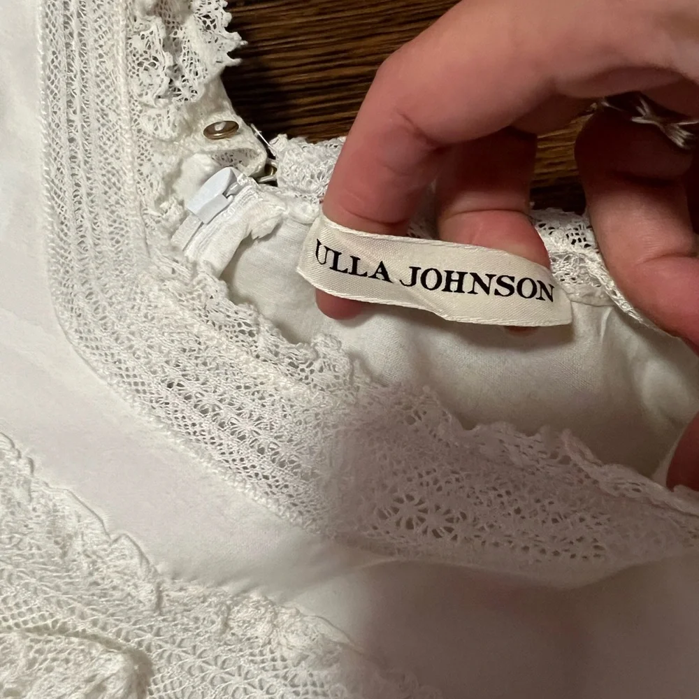Ulla Johnson white black Charline lace dress A-line - Picture 6 of 12