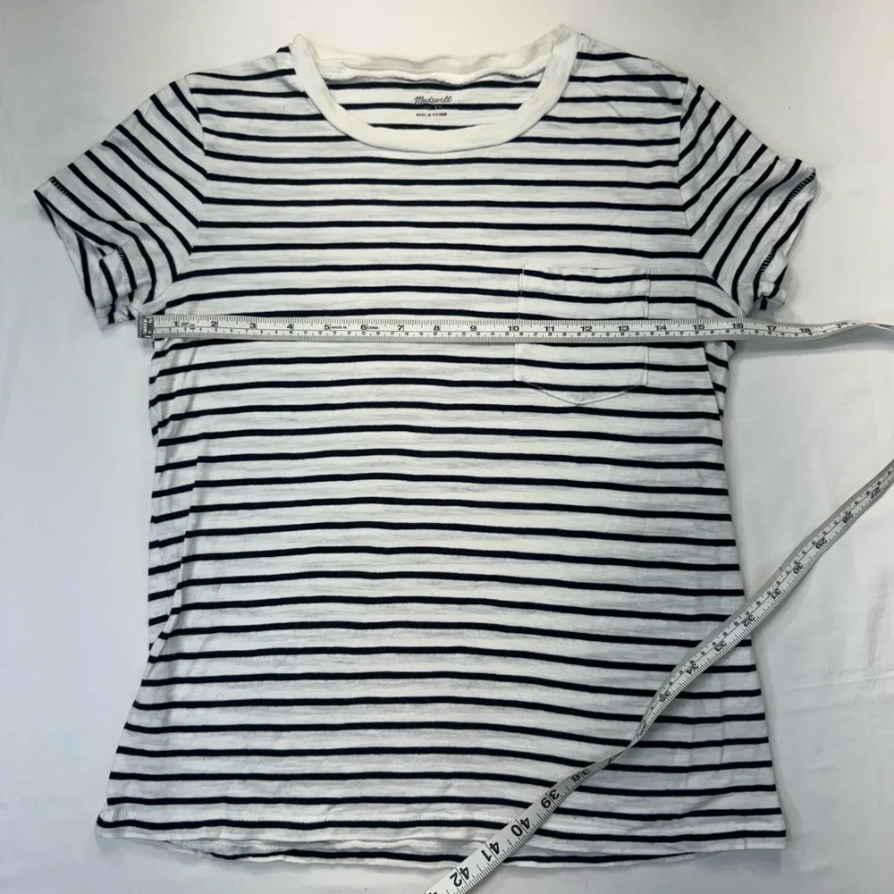 ✨2xHOST PICK✨Madewell Short Sleeve Striped Pocket Tee - Picture 7 of 7