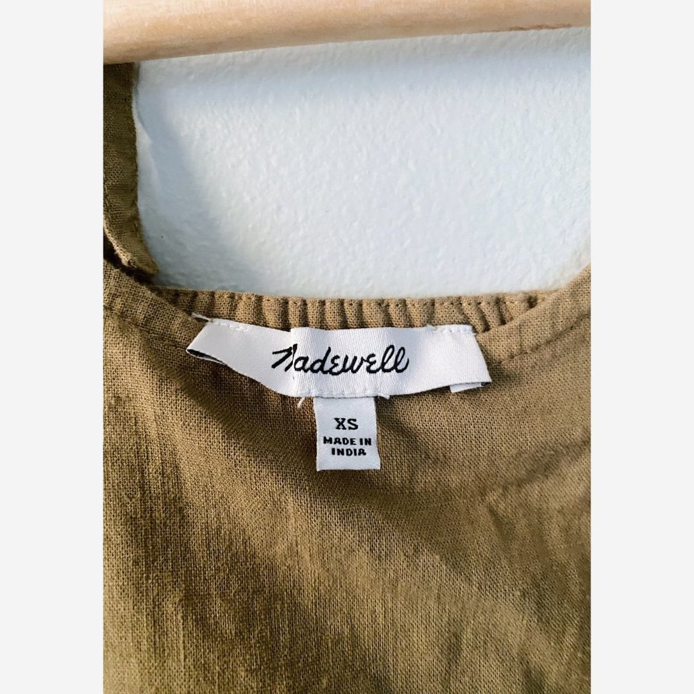 Madewell Floral Eyelet Crop Top Sz XS - Picture 5 of 6