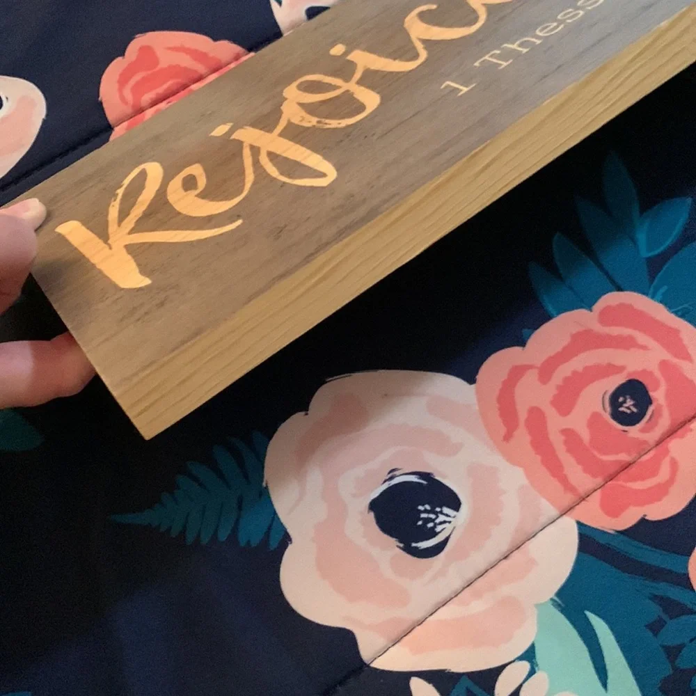Hobby Lobby Decorative Sign “Rejoice Always” - Picture 3 of 5