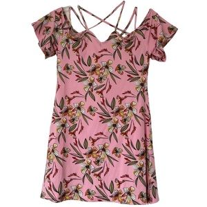 LOVE @FIRST SIGHT pink strapy floral dress size small