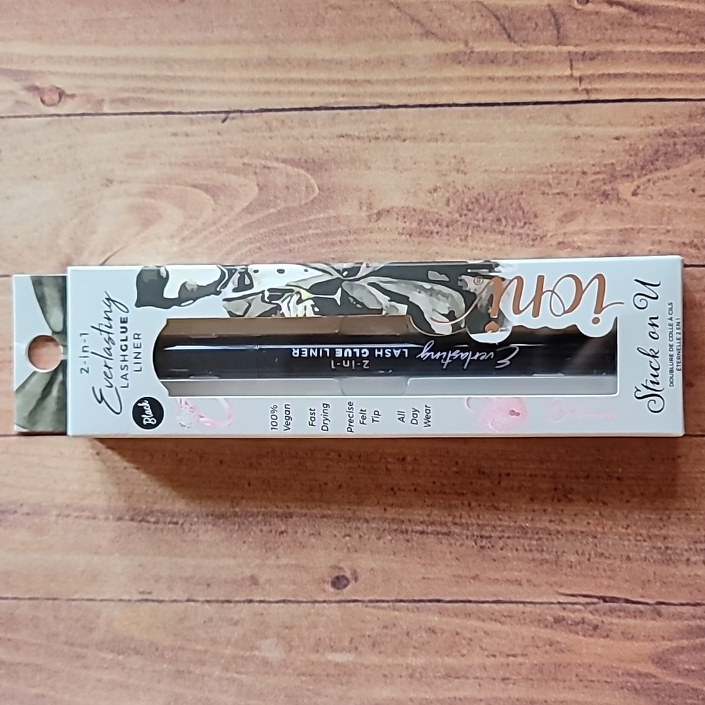 ioni 2-in-1 Fast Drying Felt Tip All Day Wear Vegan Everlasting Lash Glue Liner