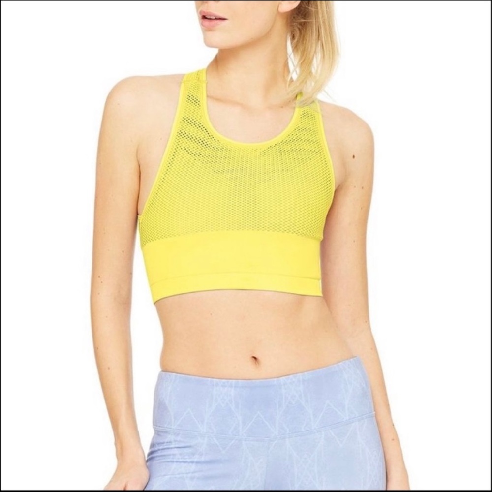 Alo Power Crop in Zest