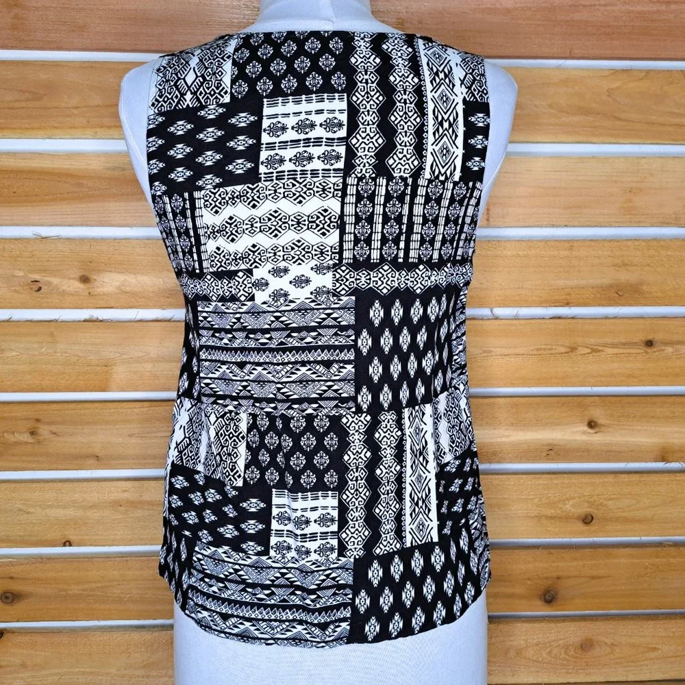 Lulumari Boho Embroidery Tank Top Size M Print Tribal Multicolor Great Condition - Picture 5 of 13