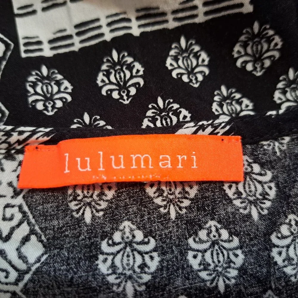 Lulumari Boho Embroidery Tank Top Size M Print Tribal Multicolor Great Condition - Picture 9 of 13