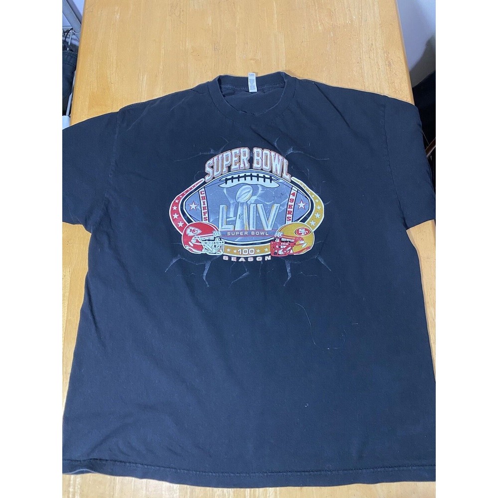 Super Bowl LIV 2020 Kansas City Chiefs Vs San Francisco 49ers SZ XXL 24.5pit2pit