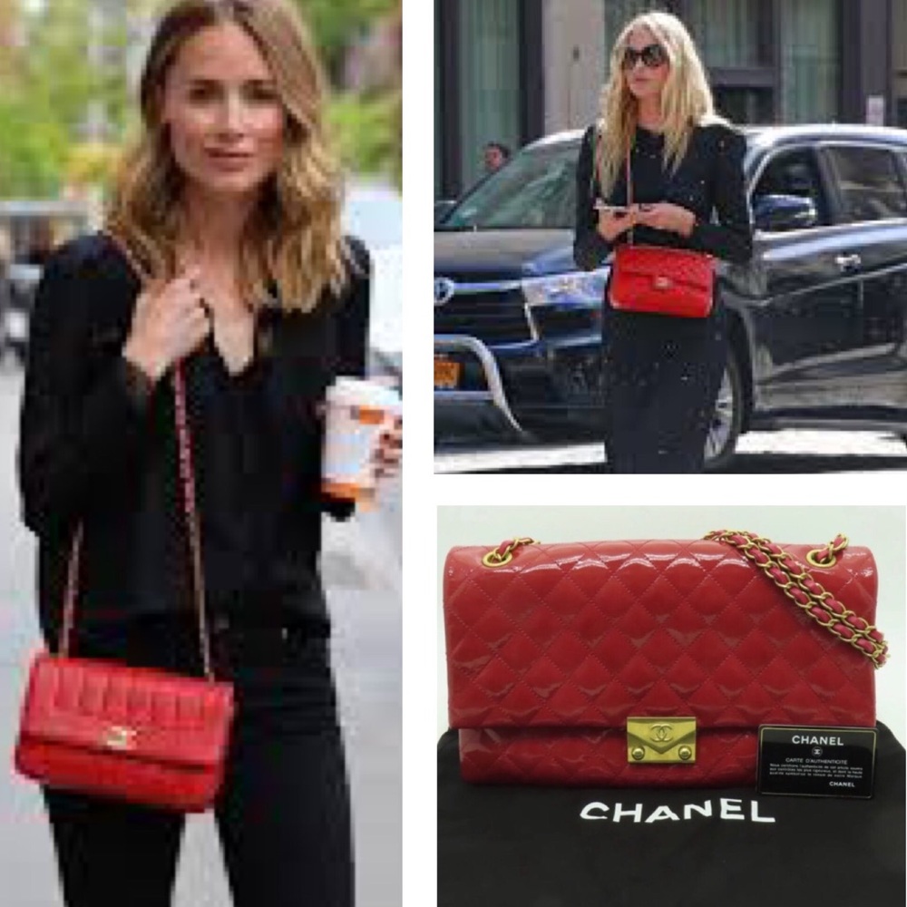💎 CELEBRITY 💎 LIKE NEW CHANEL double chain Striking bag