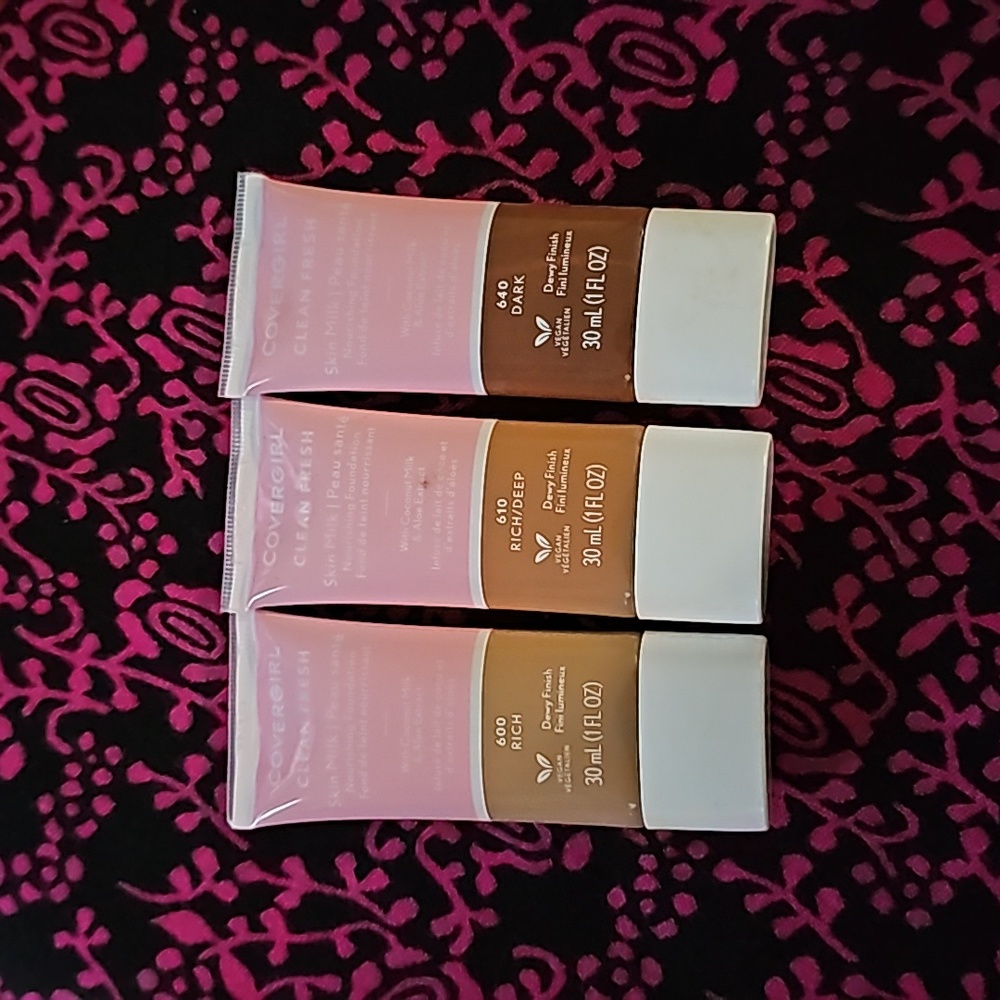Lot of 2 Cover Girl Clean Fresh skin milk foundation