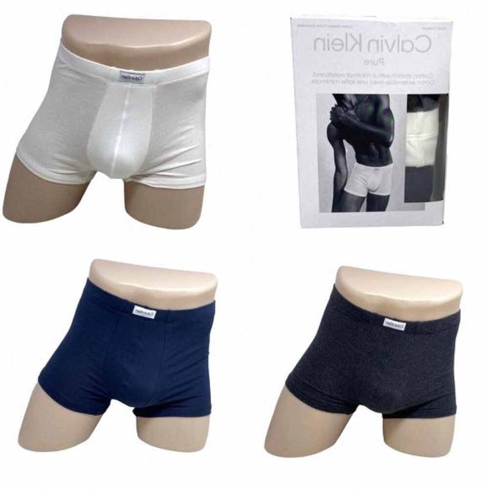 Calvin Klein Underwear 3 Pack Pure Cotton Stretch Trunk NB3262903 Size Men Multi