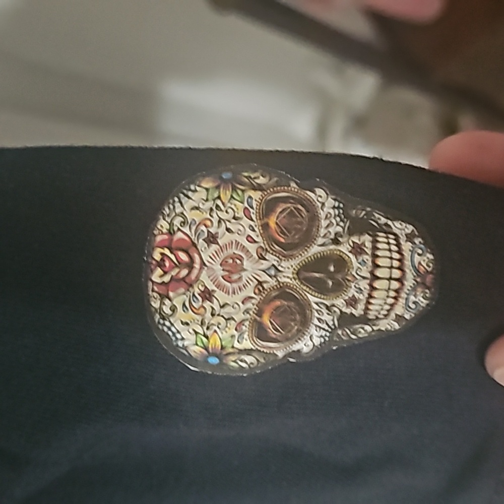 Black N/A Skulls T-SHIRT HAND MADE! - Picture 3 of 5