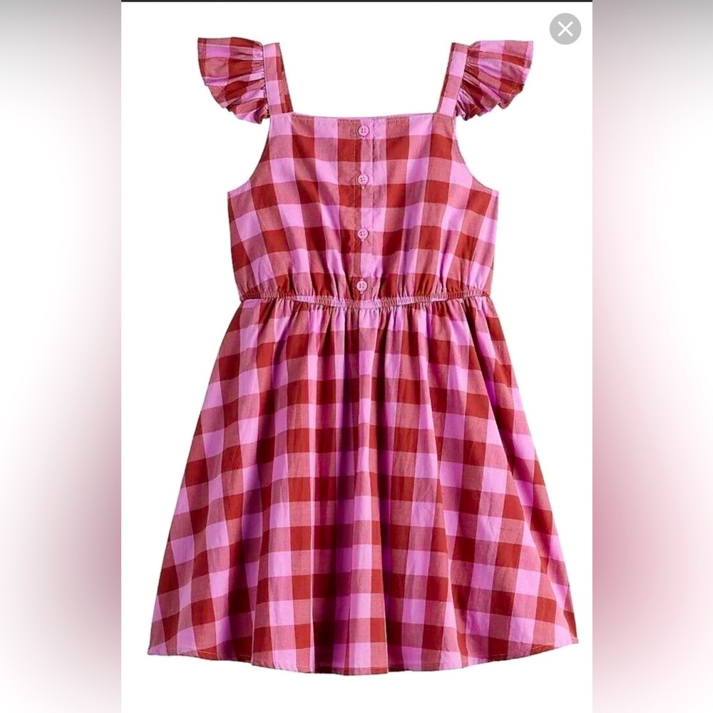 Girls Jumping Beans Plaid Summer Dress