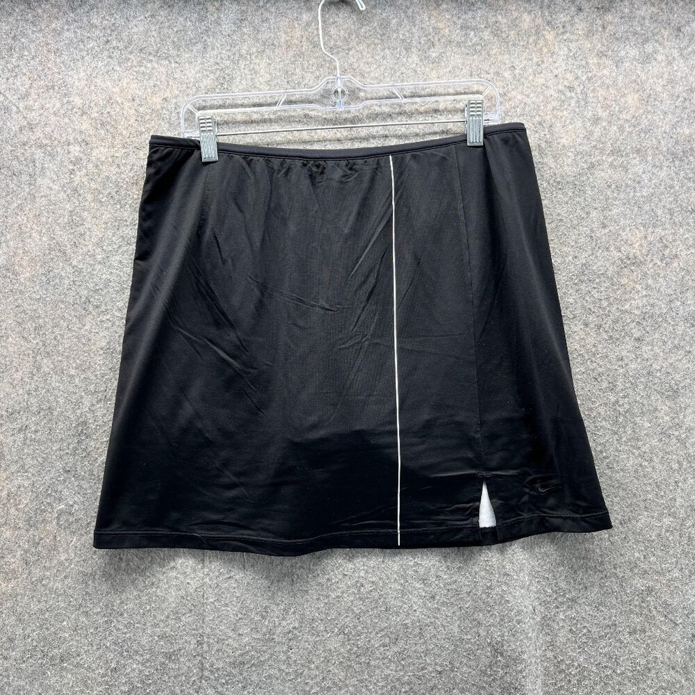 Nike Skirt Women Large Black Athletic Training Dri Fit Golf Vintage Y2K Skort