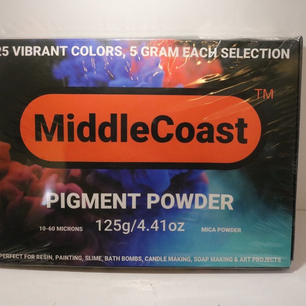 MiddleCoast pigment powder 25 colors new and never broken seal