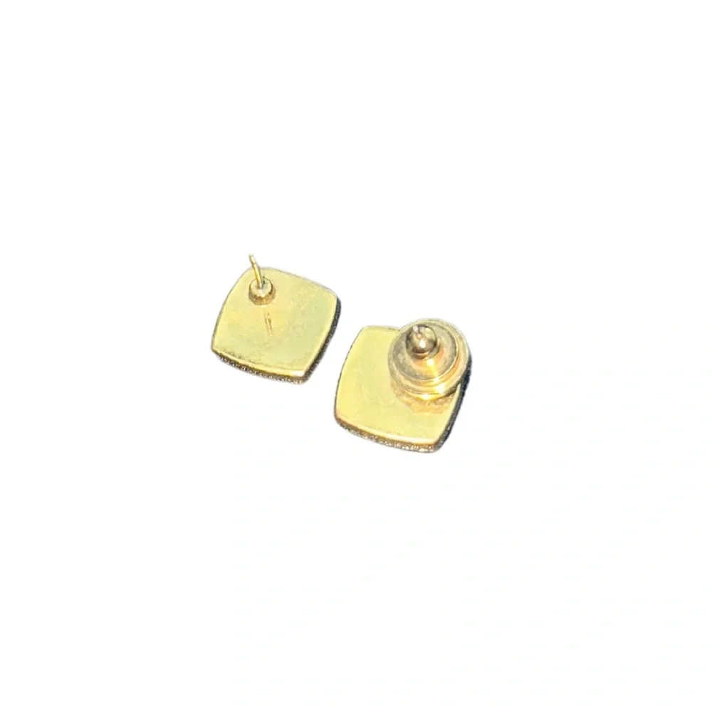 Tory Burch - Tortoise Shell Diamond Earrings - Picture 2 of 4
