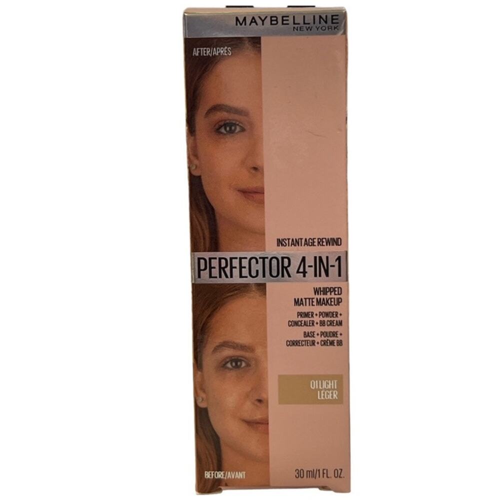 Maybelline Perfector 4-In-1 Whipped Matte Makeup 01 Light Instant Age Rewind