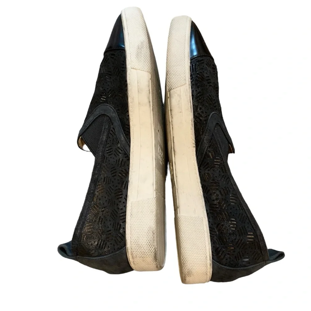 Karl Lagerfeld black laser cut loafers - Picture 8 of 9