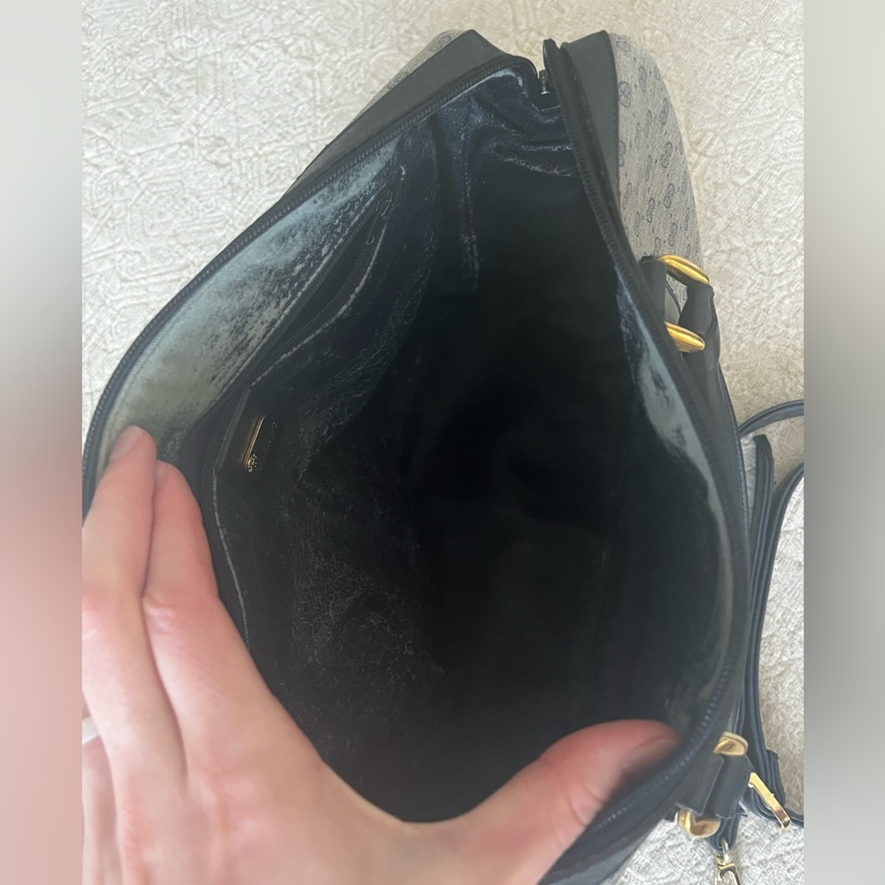 Gucci Vintage Boston Bag in Navy - Picture 11 of 16