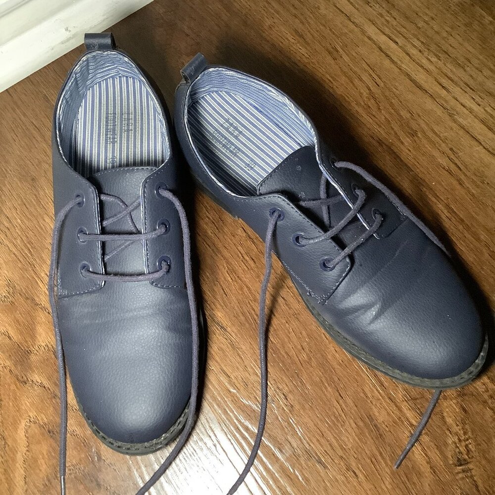 ZARA KIDS NAVY boys Derby Shoes With Laces