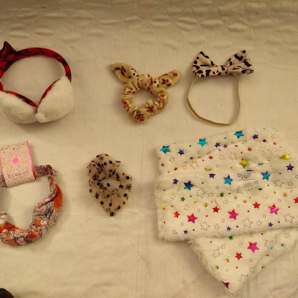 BUNDLE OF BABY Headband and Bows - NWT - Picture 3 of 7