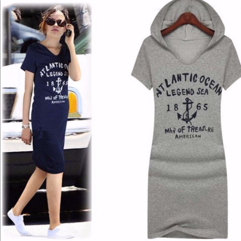 Fashions Atlantic Ocean Hoodie Dress - Picture 4 of 4
