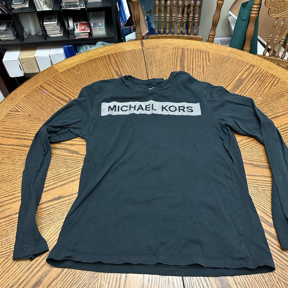 Michael Kors Black Long Sleeve T