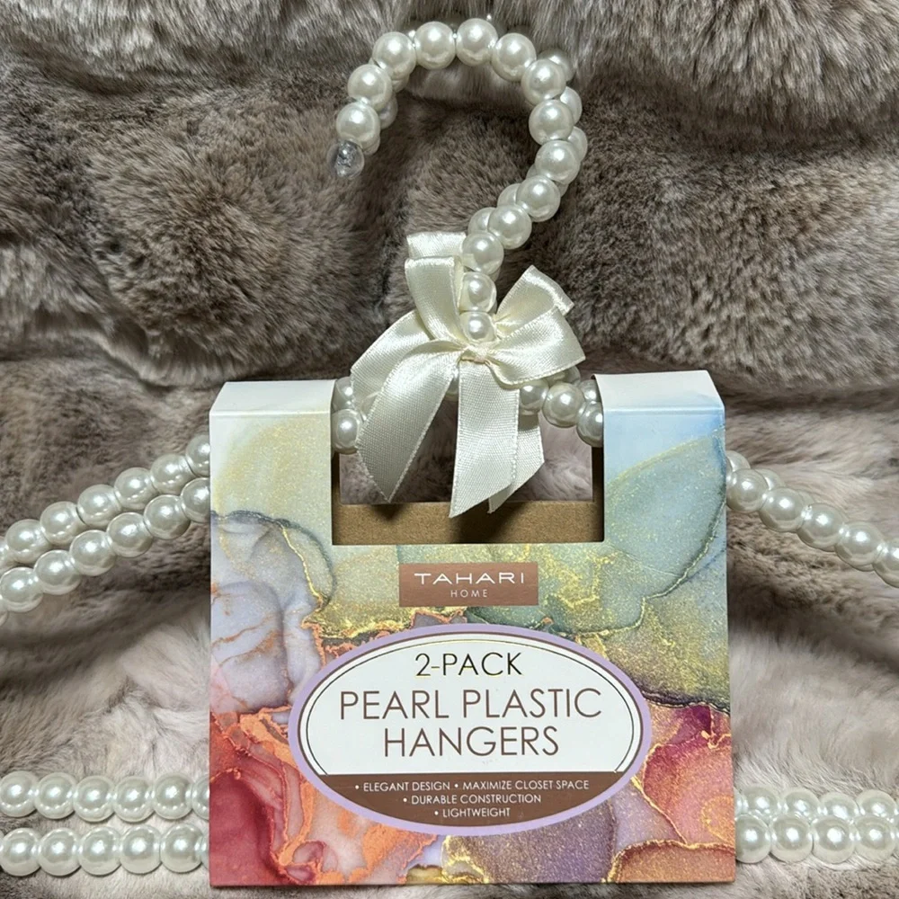 PEARL AND SATIN TRIM SET OF HANGERS - Picture 11 of 14