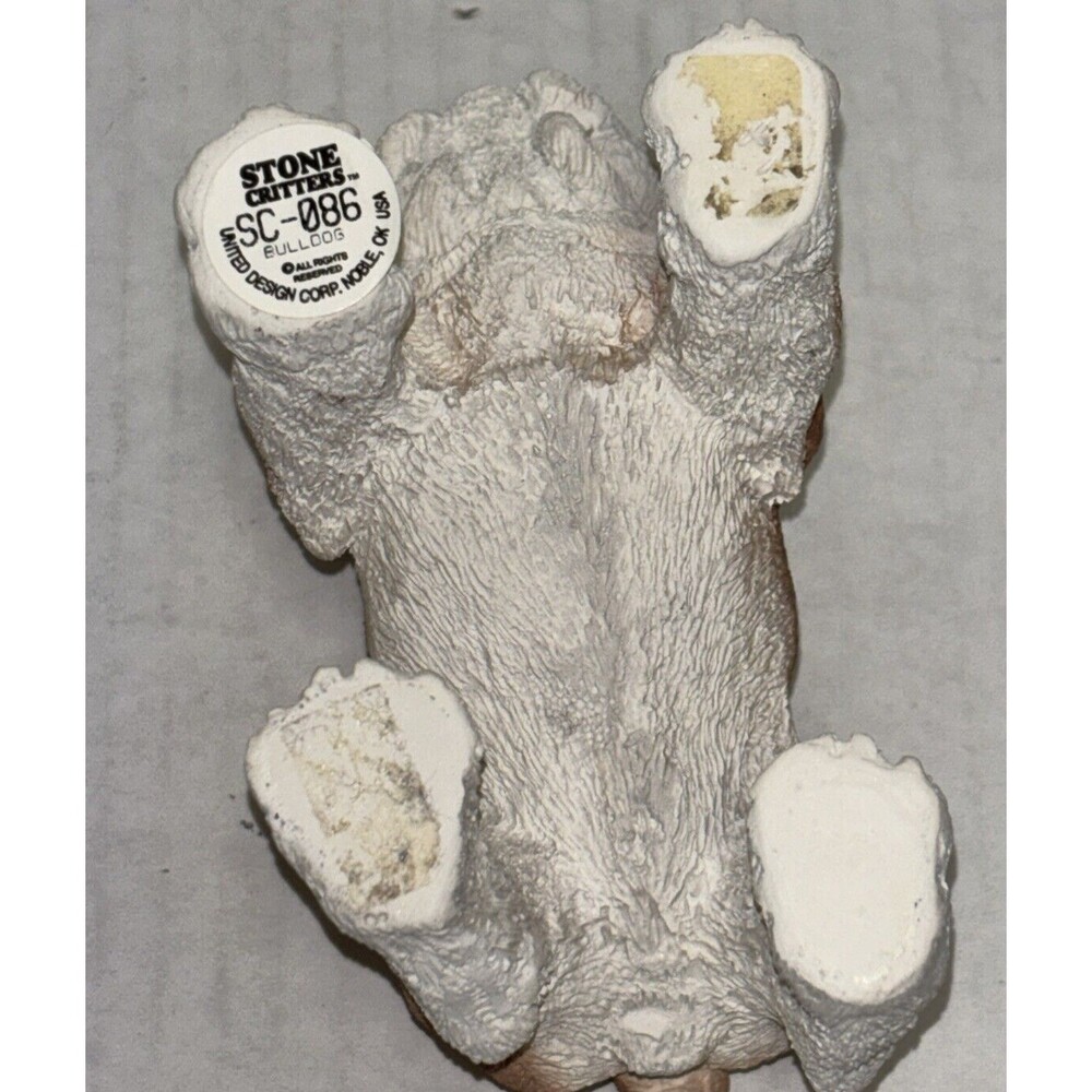 STONE CRITTERS ENGLISH BULLDOG DOG COLLECTIBLE FIGURINE DECOR BRINDLE SC-086 - Picture 7 of 7