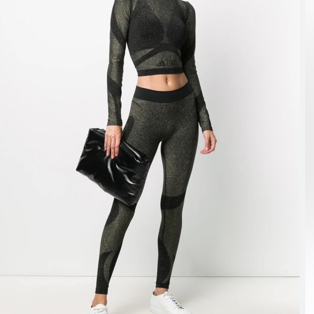 Wolford X Adidas Studio motion tight lurex leggings size Medium
