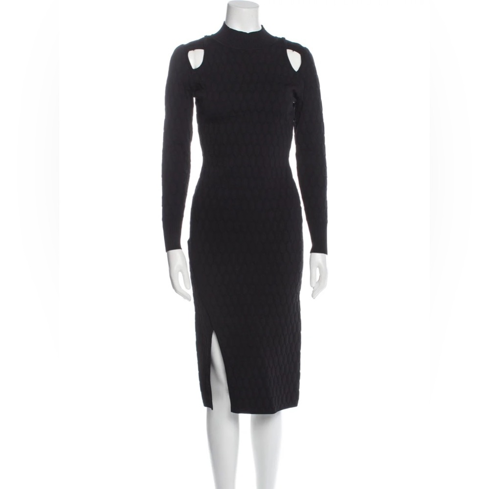 JONATHAN SIMKHAI Mock Neck Midi Length Dress