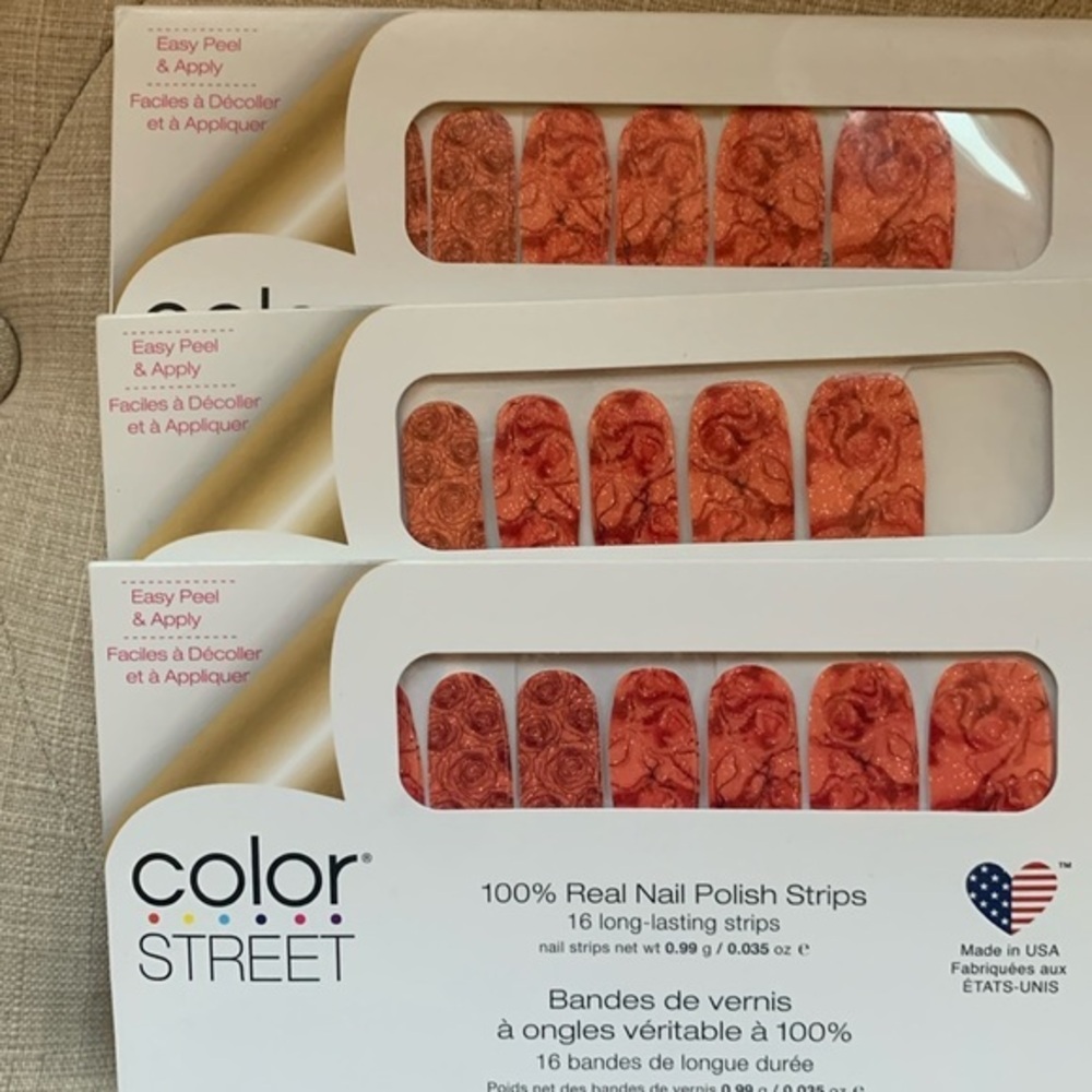 Color Street 3 sets BLUSH HOUR new unopened