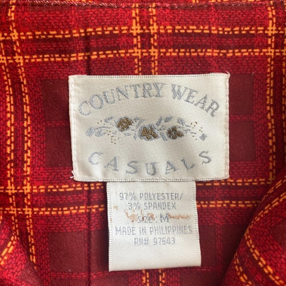 Country Wear Casuals Oversized Plaid Blouse Jacket - Picture 10 of 13