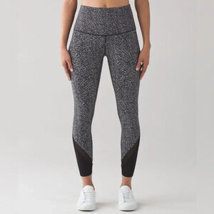 Lululemon Luon Ripple Jacquard Wunder Under Hi-Rise Laser Cut Pant Leggings