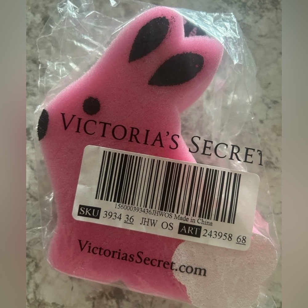 PINK Victoria's Secret Pink Easter Bunny Bath Sponge