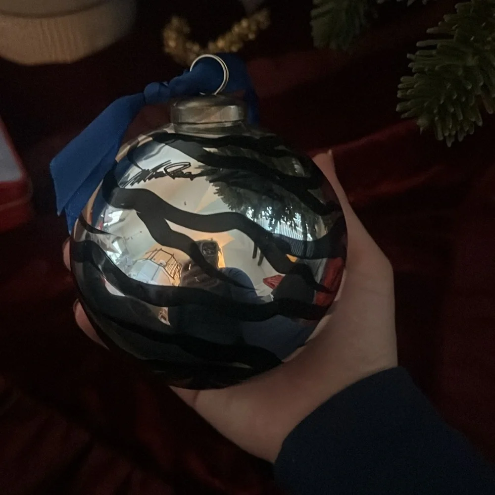 Michael Kors Zebra Ornament Ball- RARE - Picture 2 of 2