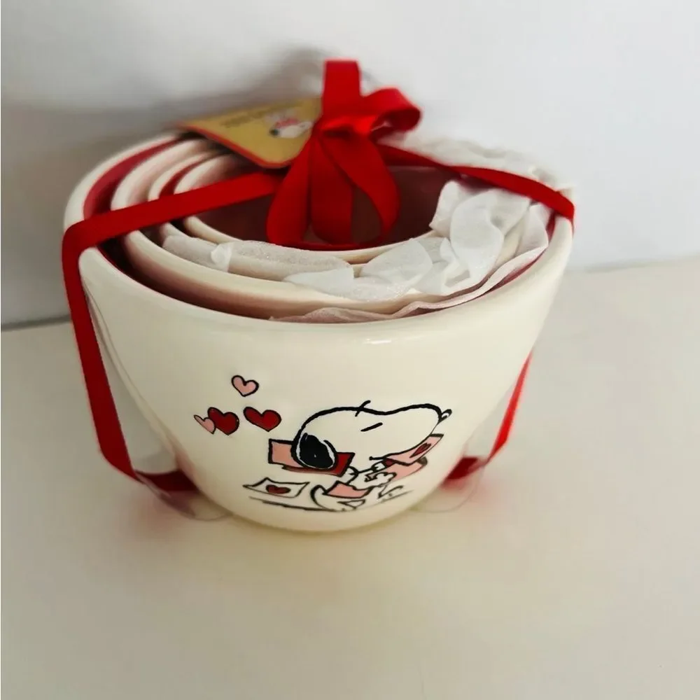 Rae Dunn snoopy valentines measuring cups - Picture 2 of 7