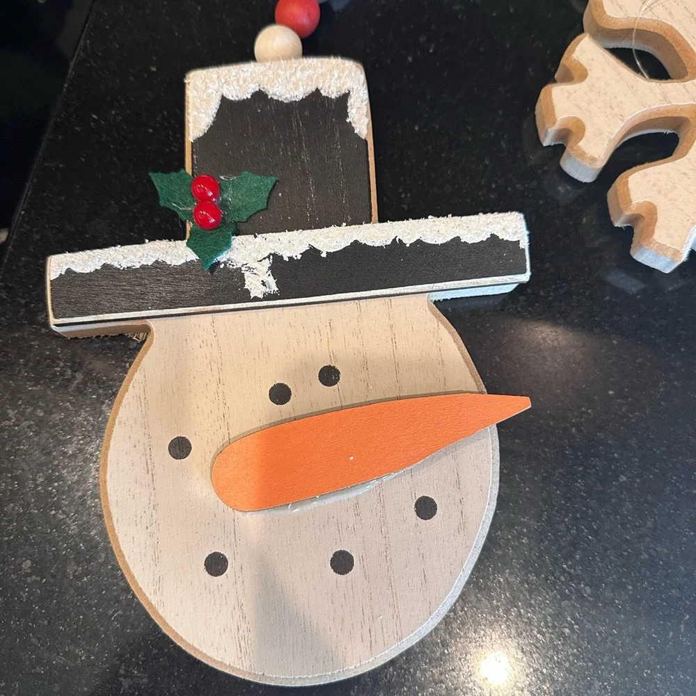Snowman and snowflake Christmas decoration - Picture 6 of 8