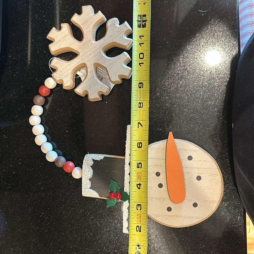 Snowman and snowflake Christmas decoration - Picture 8 of 8