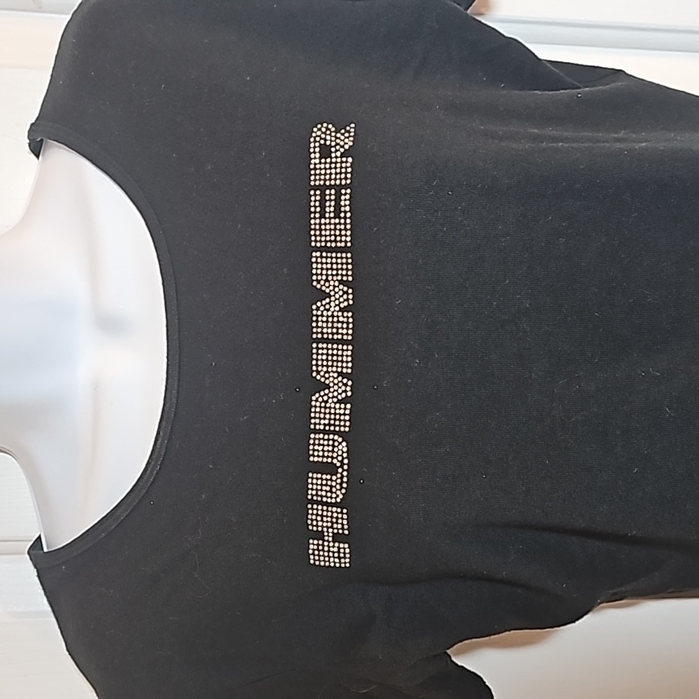 HUMMER T-shirt S Black with rhinestones, Also a HUMMER notepad 4" slightly used