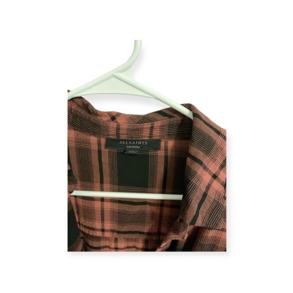 Women’s rust and black‎ All Saints wrap top, size medium - Picture 3 of 3