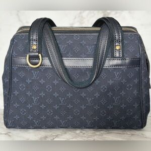49. Louis Vuitton Josephine PM TST Blue Navy Monogram Mini Handbag- authentic