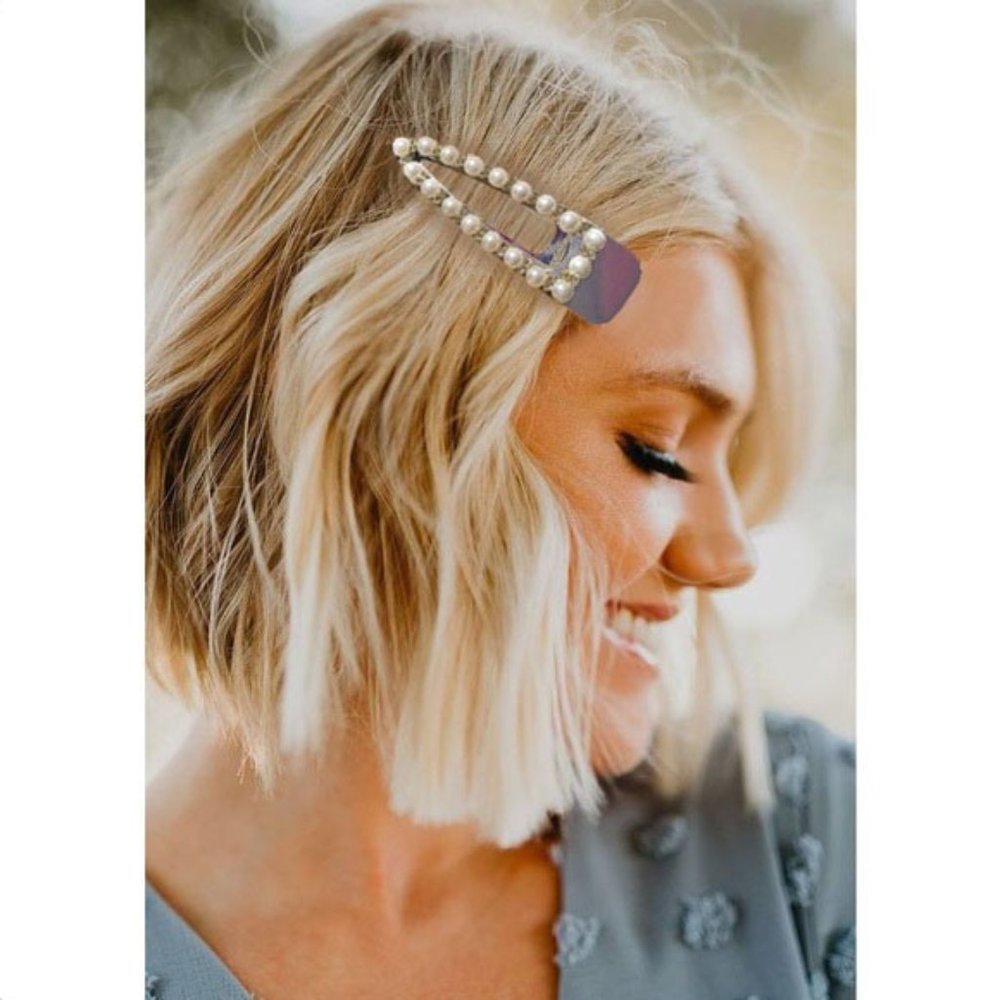 Pearl Hair Clip for any Hair Type - New - Great Gift