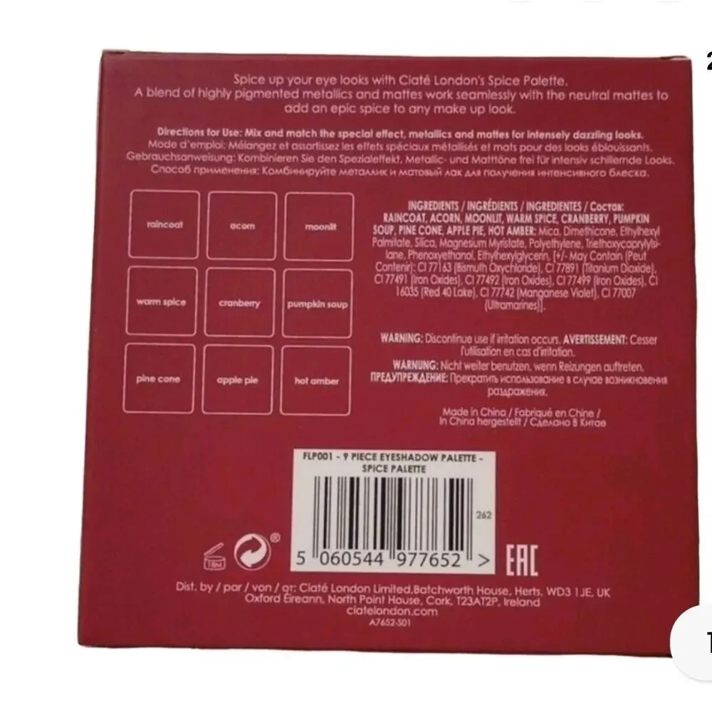Ciate London Spice Palette NEW in Original Box - Picture 3 of 6