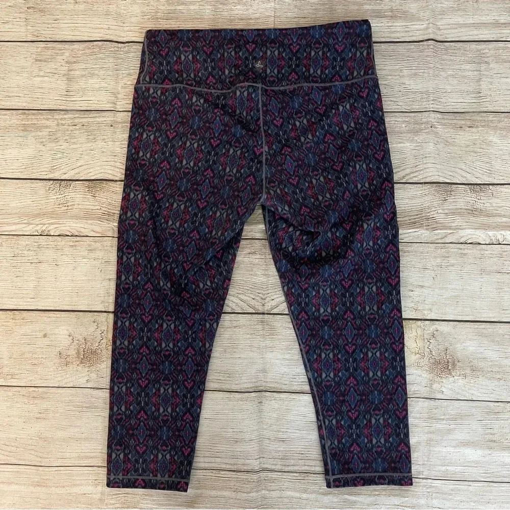 PrAna Batik Print Cropped Leggings Sz M - Picture 2 of 5