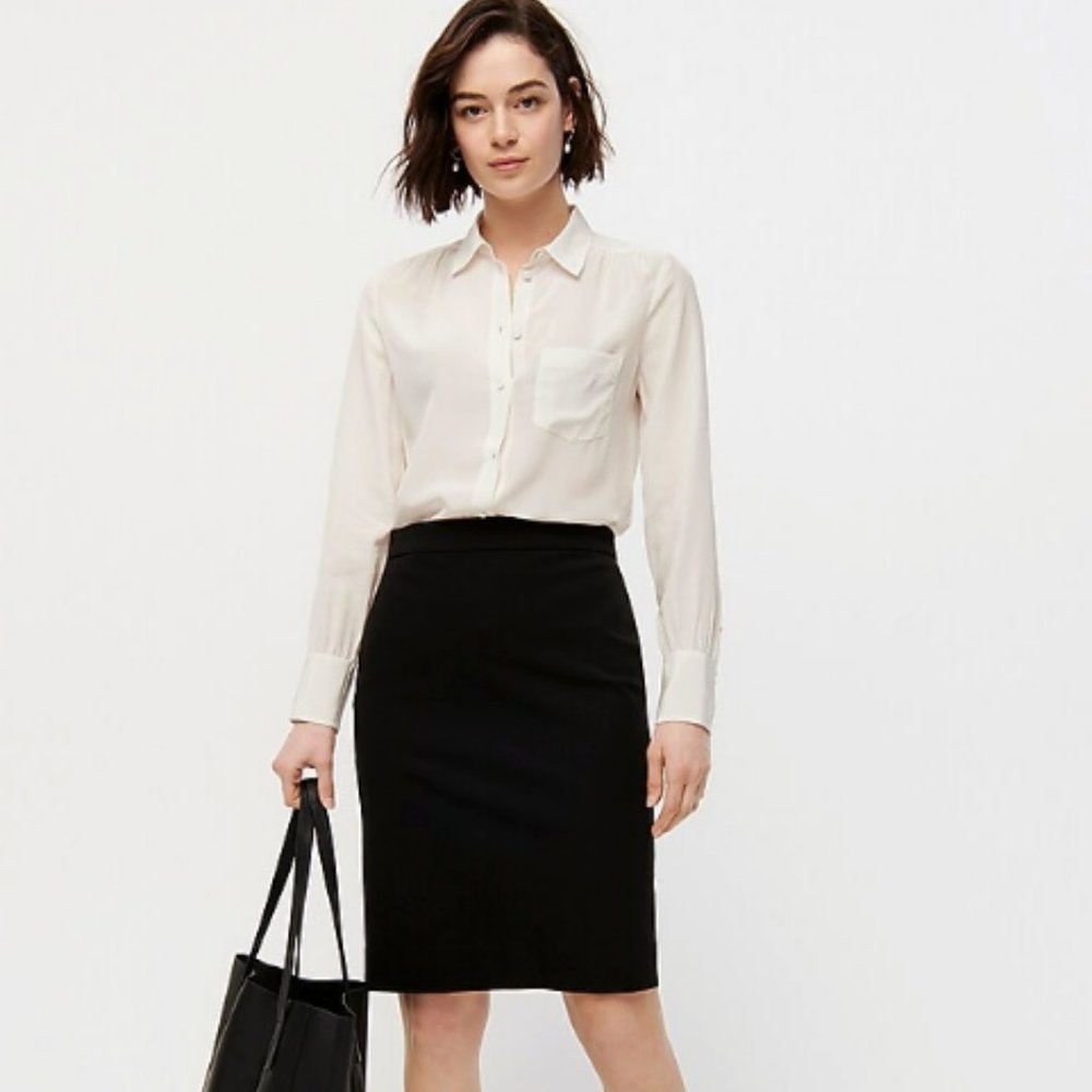 J. CREW NO. 2 COTTON PENCIL SKIRT