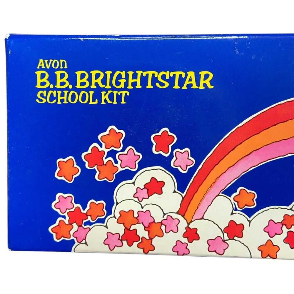 VTG 1987 AVON B.B. Brightstar Back To School Kit Stamp/Stickers/Clips NOS NEW - Picture 2 of 16