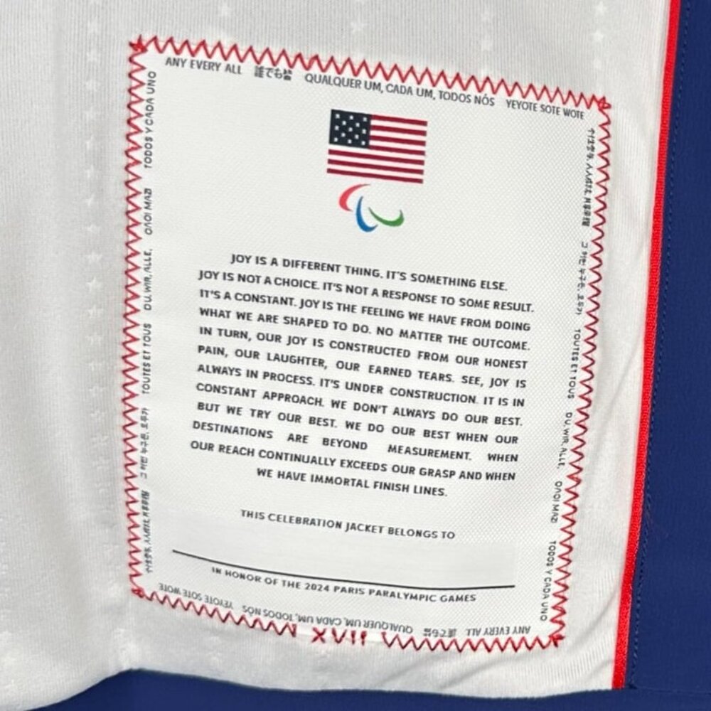 NWT Nike Women's Paris 2024 USA Paralympic Team Issued Training Jacket XXL - Picture 4 of 11