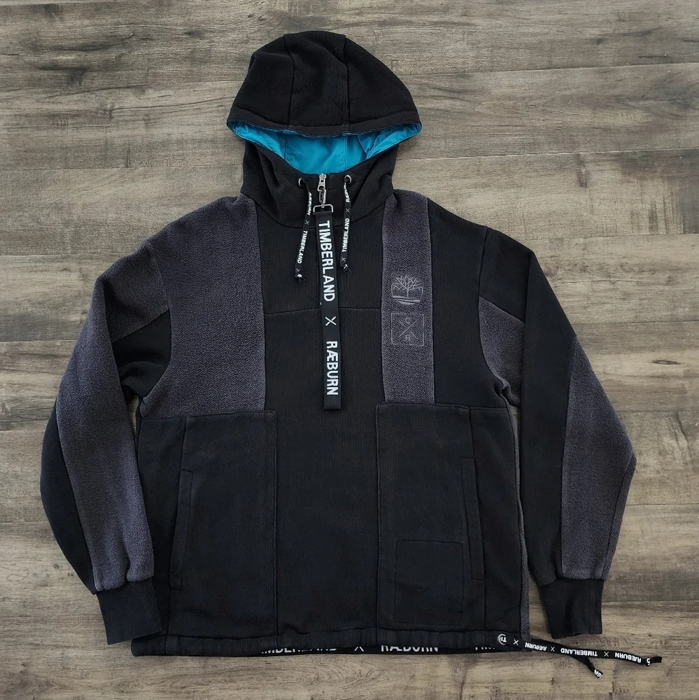 Timberland x Christopher Raeburn 1/4 Zip Pullover Hoodie Men's Small - Picture 2 of 16
